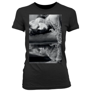 Anja Rubik Women's Junior Cut Crewneck T-Shirt