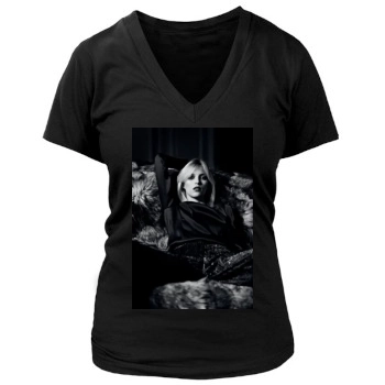 Anja Rubik Women's Deep V-Neck TShirt