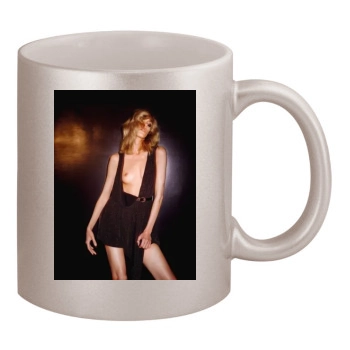 Anja Rubik 11oz Metallic Silver Mug