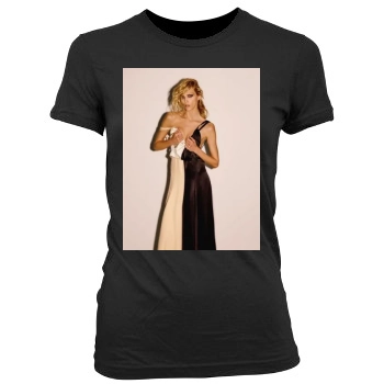 Anja Rubik Women's Junior Cut Crewneck T-Shirt