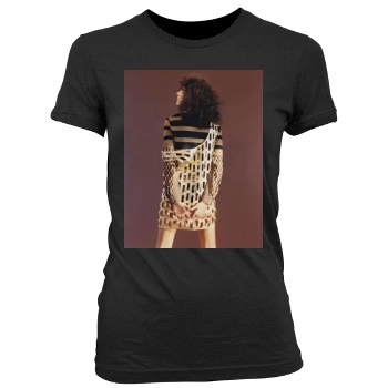 Anja Rubik Women's Junior Cut Crewneck T-Shirt