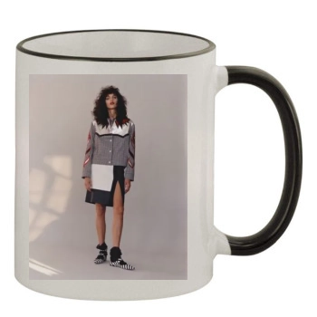 Anja Rubik 11oz Colored Rim & Handle Mug