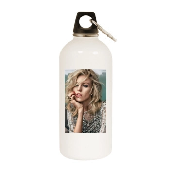 Anja Rubik White Water Bottle With Carabiner