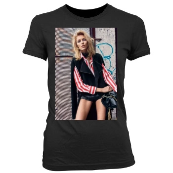 Anja Rubik Women's Junior Cut Crewneck T-Shirt