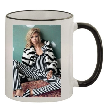 Anja Rubik 11oz Colored Rim & Handle Mug