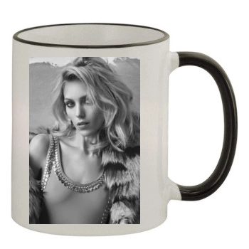 Anja Rubik 11oz Colored Rim & Handle Mug