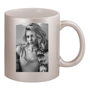 Anja Rubik 11oz Metallic Silver Mug