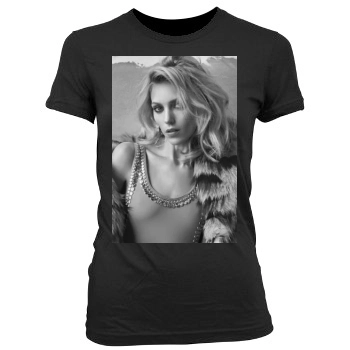 Anja Rubik Women's Junior Cut Crewneck T-Shirt