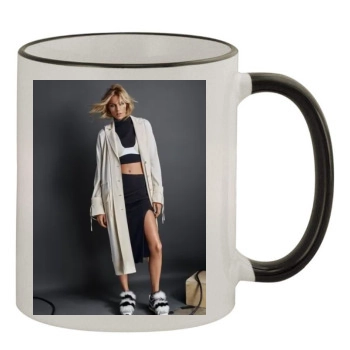 Anja Rubik 11oz Colored Rim & Handle Mug