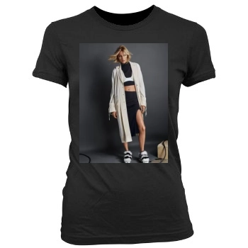 Anja Rubik Women's Junior Cut Crewneck T-Shirt