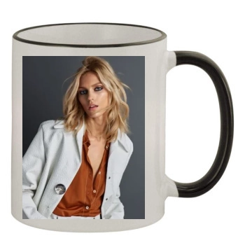 Anja Rubik 11oz Colored Rim & Handle Mug