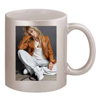 Anja Rubik 11oz Metallic Silver Mug