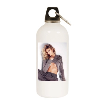 Anja Rubik White Water Bottle With Carabiner