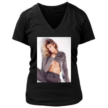 Anja Rubik Women's Deep V-Neck TShirt