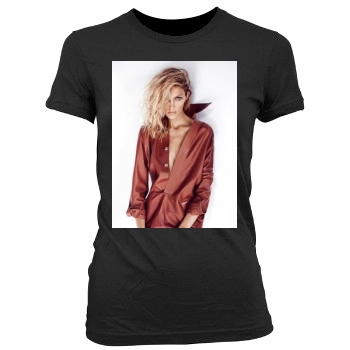 Anja Rubik Women's Junior Cut Crewneck T-Shirt