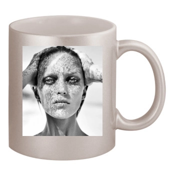 Anja Rubik 11oz Metallic Silver Mug