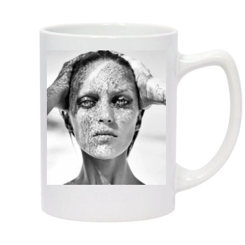 Anja Rubik 14oz White Statesman Mug