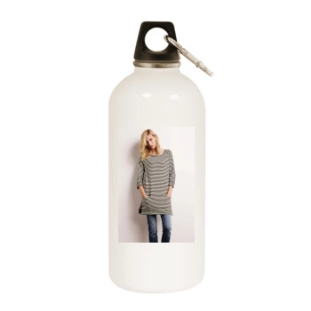 Anja Rubik White Water Bottle With Carabiner