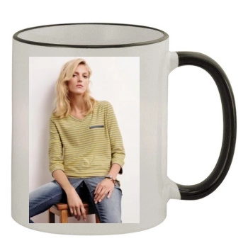 Anja Rubik 11oz Colored Rim & Handle Mug