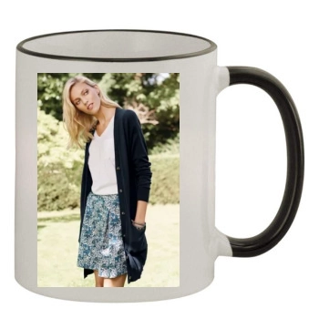 Anja Rubik 11oz Colored Rim & Handle Mug