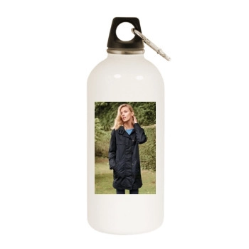 Anja Rubik White Water Bottle With Carabiner