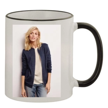 Anja Rubik 11oz Colored Rim & Handle Mug