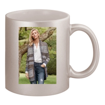 Anja Rubik 11oz Metallic Silver Mug