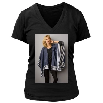 Anja Rubik Women's Deep V-Neck TShirt