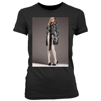 Anja Rubik Women's Junior Cut Crewneck T-Shirt