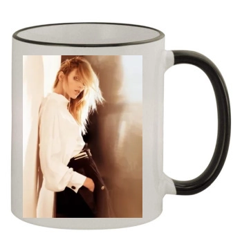 Anja Rubik 11oz Colored Rim & Handle Mug