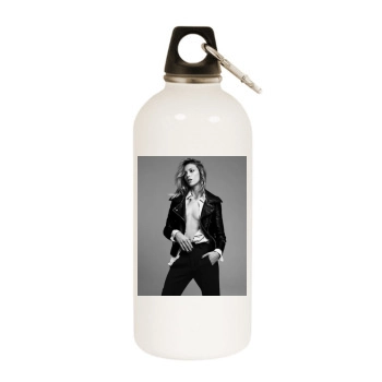 Anja Rubik White Water Bottle With Carabiner