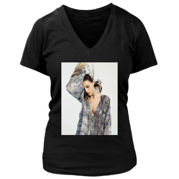 Anja Rubik Women's Deep V-Neck TShirt