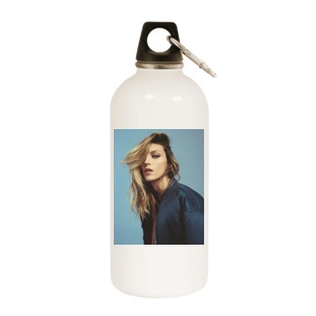 Anja Rubik White Water Bottle With Carabiner