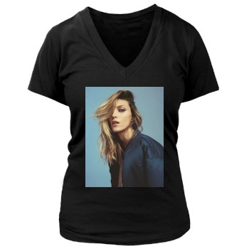 Anja Rubik Women's Deep V-Neck TShirt