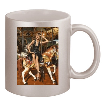 Anja Rubik 11oz Metallic Silver Mug