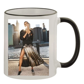 Anja Rubik 11oz Colored Rim & Handle Mug