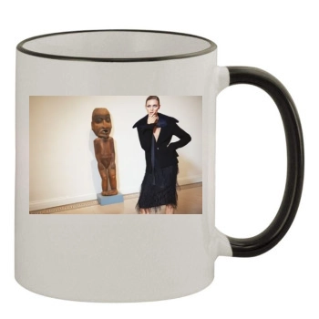 Anja Rubik 11oz Colored Rim & Handle Mug