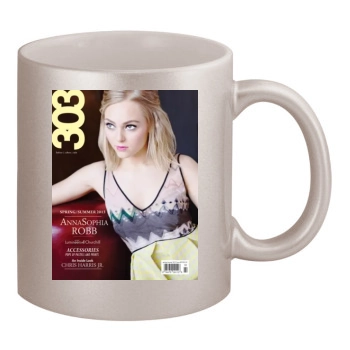 AnnaSophia Robb 11oz Metallic Silver Mug