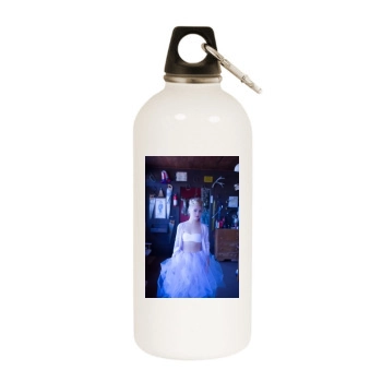 AnnaSophia Robb White Water Bottle With Carabiner