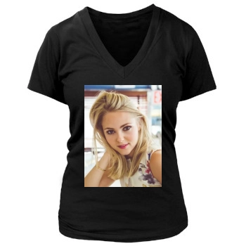 AnnaSophia Robb Women's Deep V-Neck TShirt