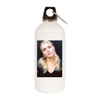 AnnaSophia Robb White Water Bottle With Carabiner