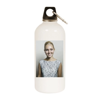 AnnaSophia Robb White Water Bottle With Carabiner