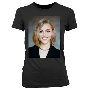 AnnaSophia Robb Women's Junior Cut Crewneck T-Shirt