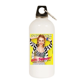 AnnaSophia Robb White Water Bottle With Carabiner