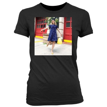 AnnaSophia Robb Women's Junior Cut Crewneck T-Shirt