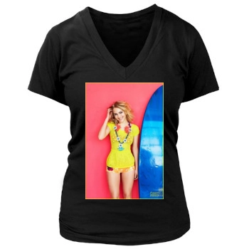 AnnaSophia Robb Women's Deep V-Neck TShirt