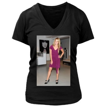 Ashley Tisdale Women's Deep V-Neck TShirt