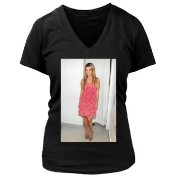 Ashley Tisdale Women's Deep V-Neck TShirt