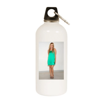 Ashley Tisdale White Water Bottle With Carabiner