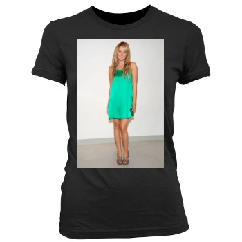 Ashley Tisdale Women's Junior Cut Crewneck T-Shirt